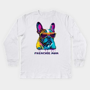 French Bulldog Frenchie Dog Mom Mother's Day Gift Kids Long Sleeve T-Shirt